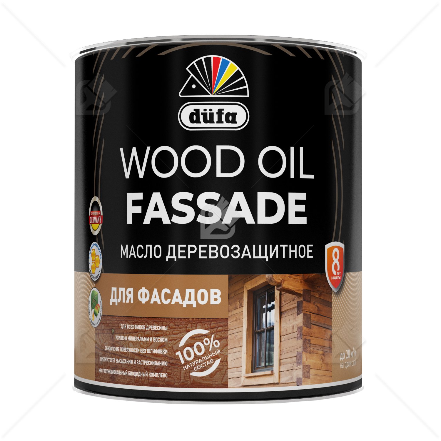 Масло деревозащитное для фасадов Dufa Wood Oil Fassade лиственница 2 л.