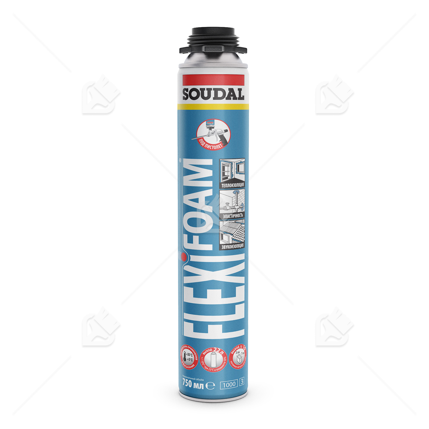 Пена профессиональная Soudal Flexifoam 750 мл