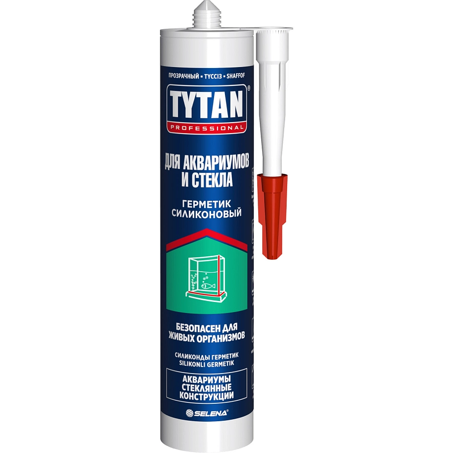 Герметик Силиконовый для Аквариумов и Стекла Tytan Professional бесцветный 280 мл