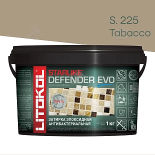 Затирка эпоксидная Litokol Starlike Defender Evo S.225 табачный 1 кг.