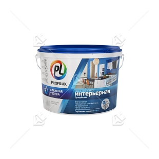 Краска для стен и потолков латексная Profilux ВД краска PL- 10L глубокоматовая белая 3 кг.