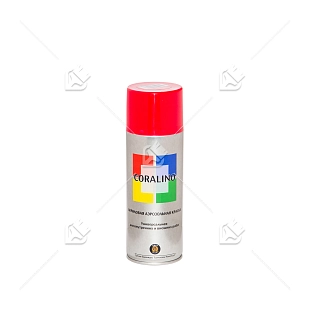 Краска универсальная аэрозольная акриловая Coralino RAL 3020 светофорно-красный 200г.