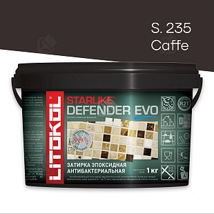 Затирка эпоксидная Litokol Starlike Defender Evo S.235 кофейный 1 кг.