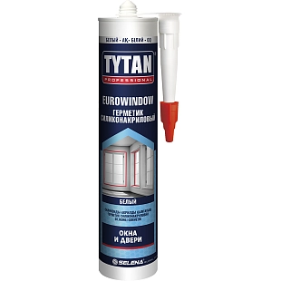 Герметик силиконакриловый Tytan Professional EUROWINDOW Окна и двери белый 280 мл