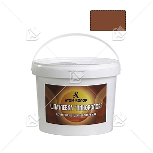 Шпатлевка по дереву акриловая Атом-Колор Пиноколор махагон 0,9 кг.