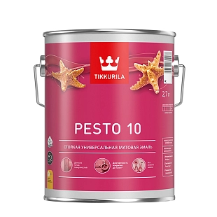 Эмаль универсальная Tikkurila PESTO 10 A матовая 2,7л