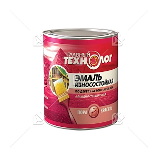 Эмаль универсальнаяалкидно-уретановая износостойкая Главный Технолог серая 2,1 л.