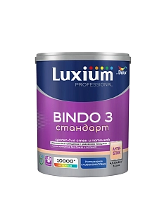 Краска для стен и потолков Luxium Professional Bindo 3 глубокоматовая база BС 4,5 л