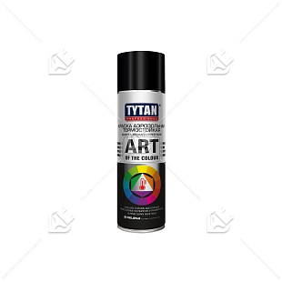 Краска универсальная аэрозольная термостойкая Tytan Professional Art of the colour черная 400 мл