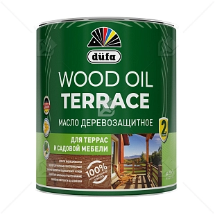 Масло деревозащитное для террас и садовой мебели Dufa Wood Oil Terrace орех 2л