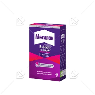 Клей обойный для виниловых обоев Метилан Винил Премиум с индикатором 150 г