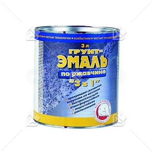 Грунт-эмаль на ржавчину 3 в 1 Новбытхим зеленая RAL6032 1 л.