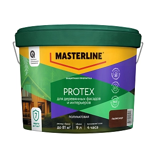 Защитная пропитка Masterline Protex Палисандр 9л